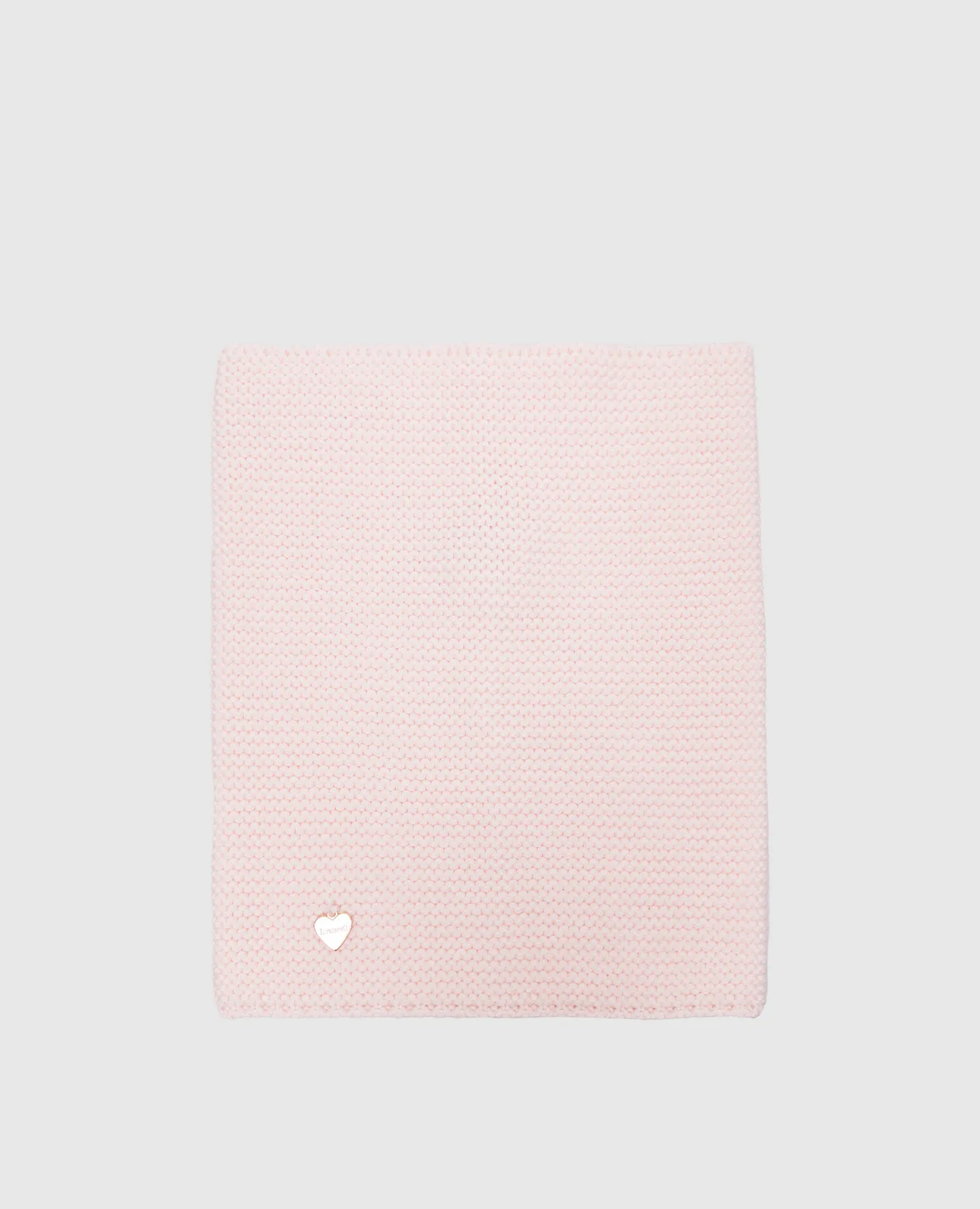 Il Trenino Baby pink wool buff with logo