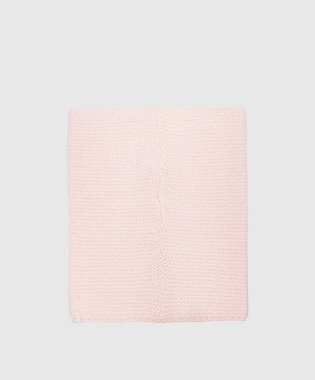 Il Trenino Baby pink wool buff with logo