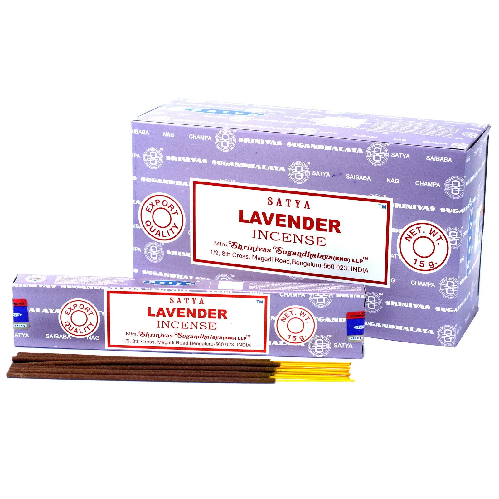 Incienso 12 Varillas Satya 15 g LAVANDA