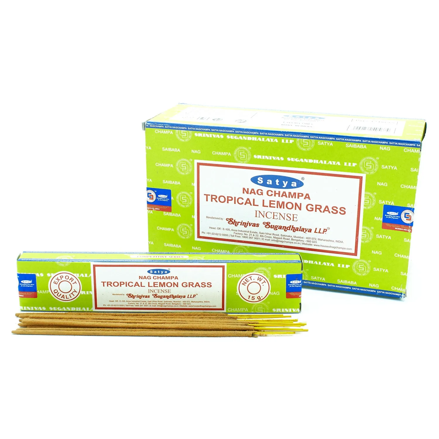 Incienso 12 Varillas Satya 15 g LEMONGRASS