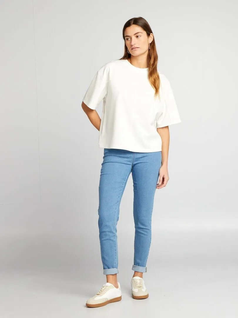 JEGGING ELáSTICO DE TALLE ALTO  AZUL