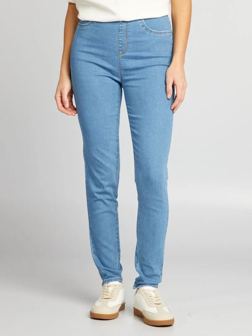 JEGGING ELáSTICO DE TALLE ALTO  AZUL
