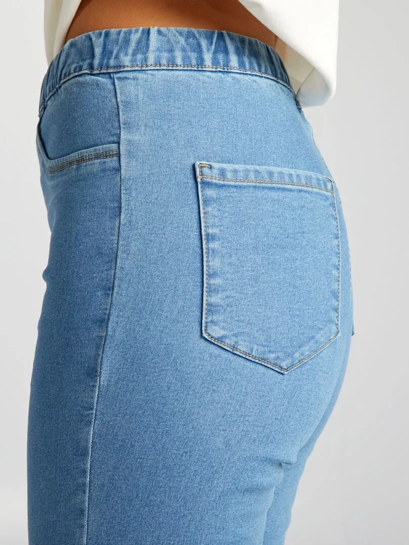 JEGGING ELáSTICO DE TALLE ALTO  AZUL