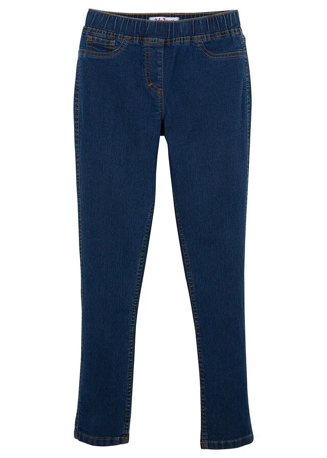 Jeggings para niñas denim oscuro