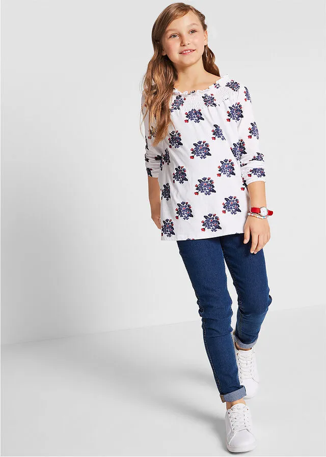 Jeggings para niñas denim oscuro