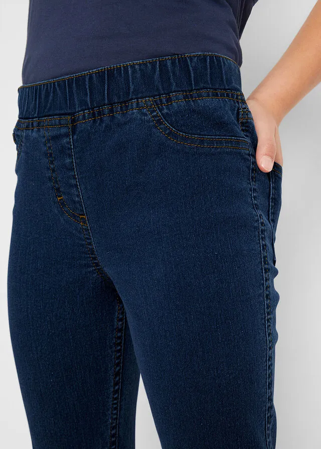 Jeggings para niñas denim oscuro
