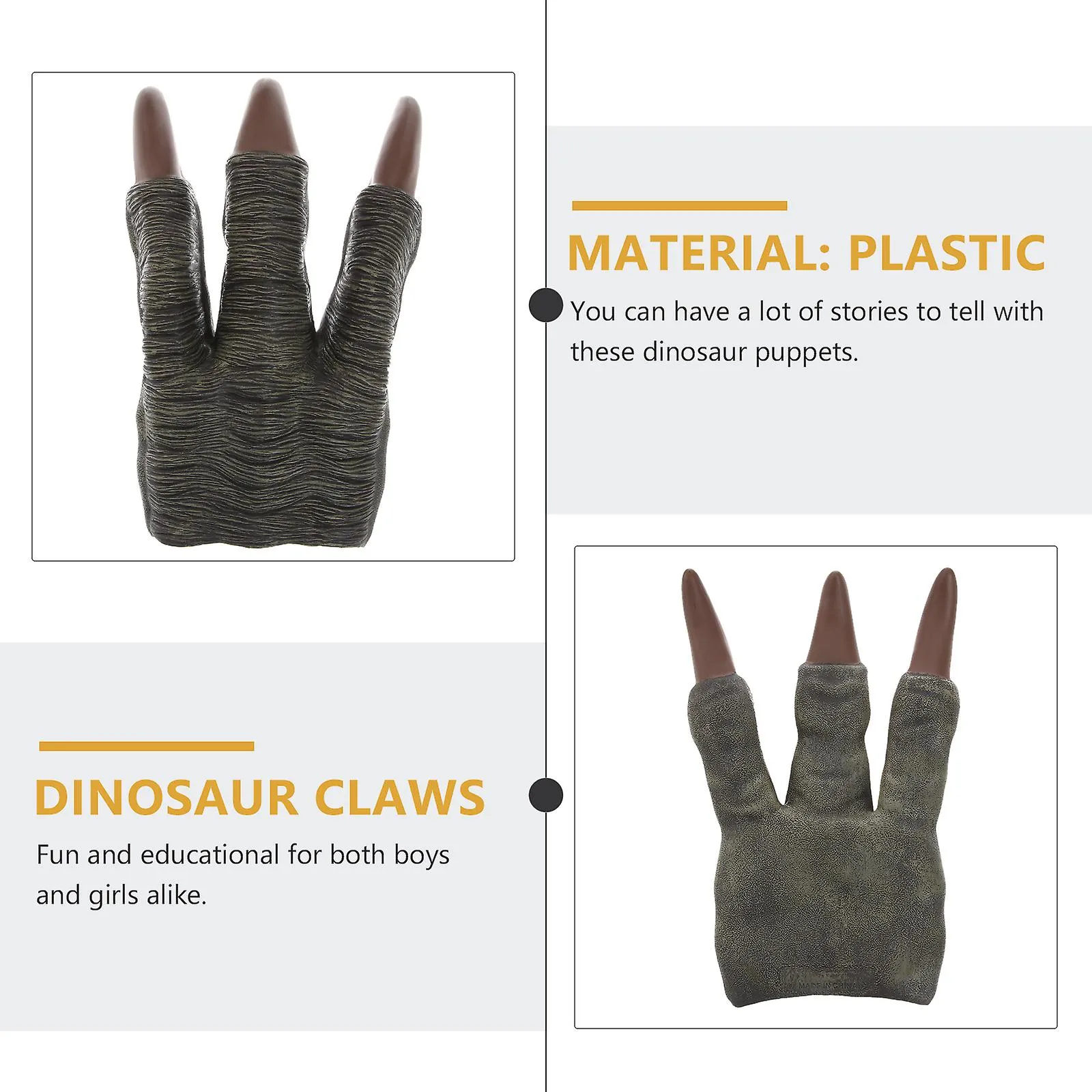 Juguetes para niños pequeños Niños Garras de Therizinosaurus Juguetes de velociraptor Garra de velociraptor Garras de dinosaurio