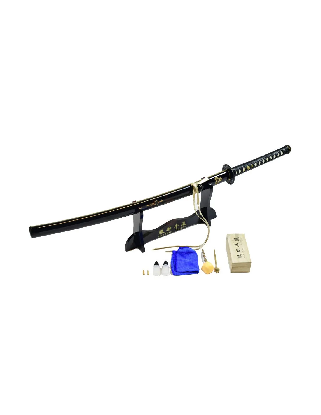 Katana forjada a mano y afilada de Kill Bill, versión Damasco de Sangre