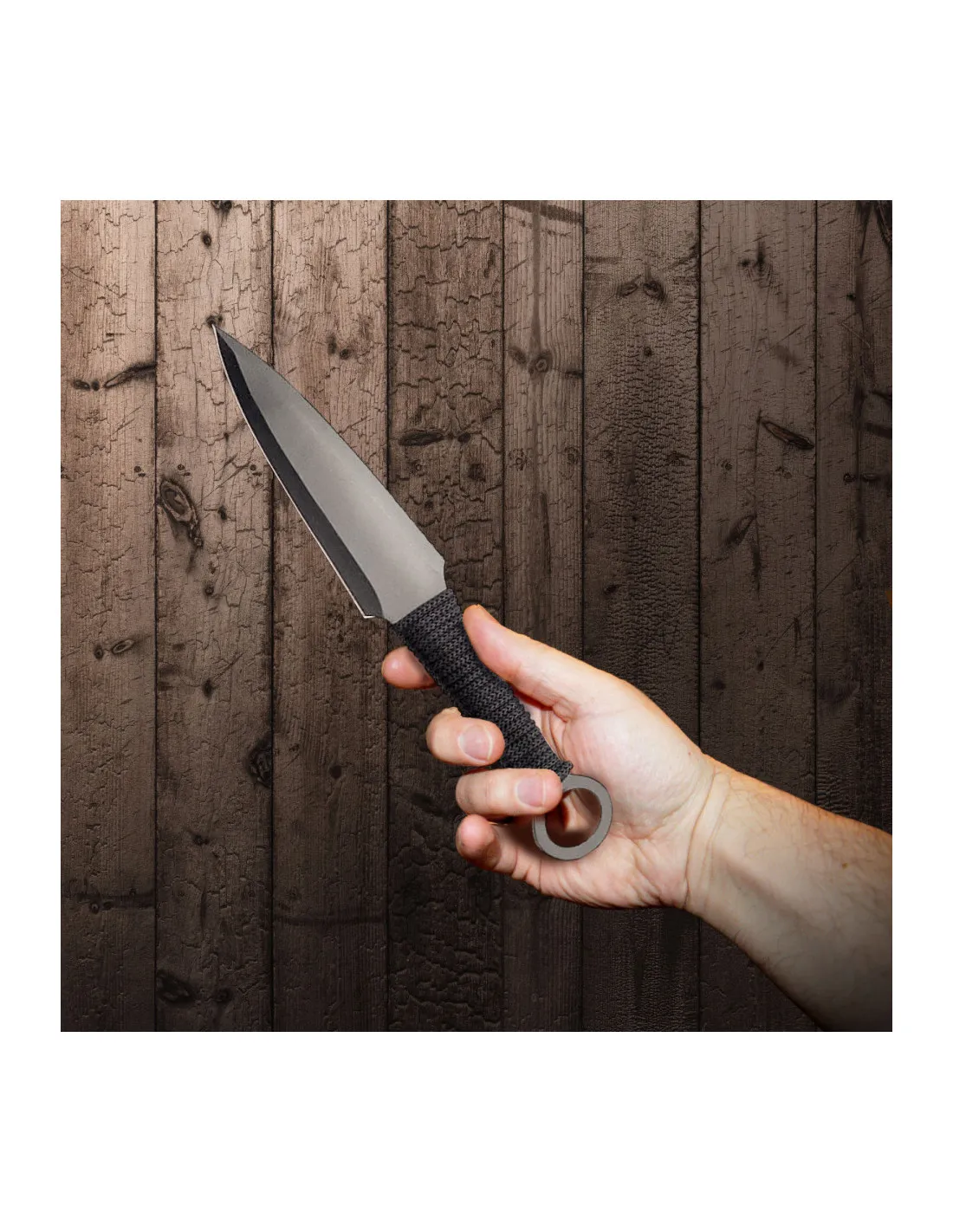 Lanzadores grandes tipo kunai, 30 cm.