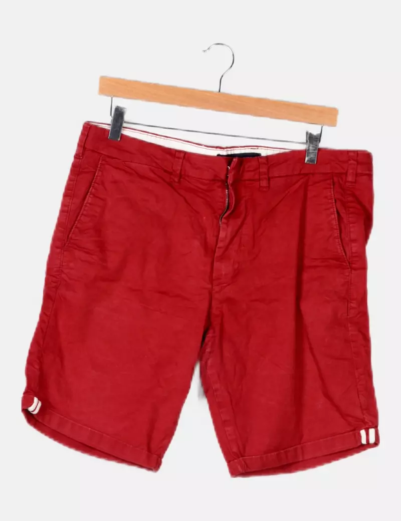 Lefties Bermuda roja casual