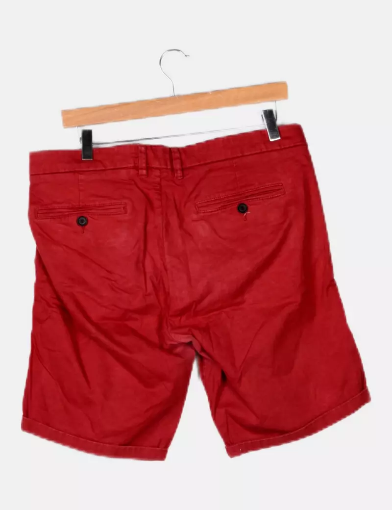 Lefties Bermuda roja casual