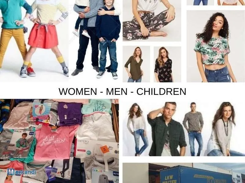 LOTE DE ROPA NUEVA PARA HOMBRE, MUJER Y NIñO  MARCAS EUROPEAS Y CALIDAD OEKO TEX