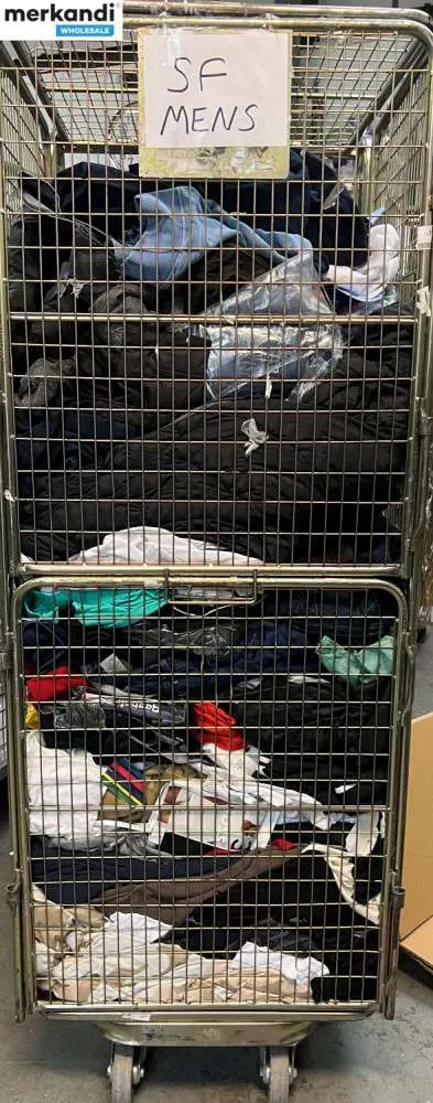 LOTE DE ROPA PARA HOMBRE  ROPA NUEVA, TALLAS Y ESTILOS MIXTOS, TODAS LAS MARCAS Y MARCAS DE LA CASA FRASER  95 KG CANTIDAD MíN