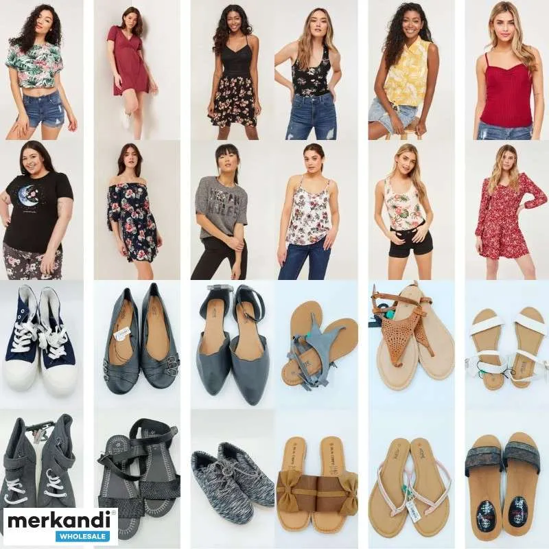 LOTE SURTIDO ROPA Y CALZADO FEMENINO VERANO  CALIDAD Y VARIEDAD AL POR MAYOR