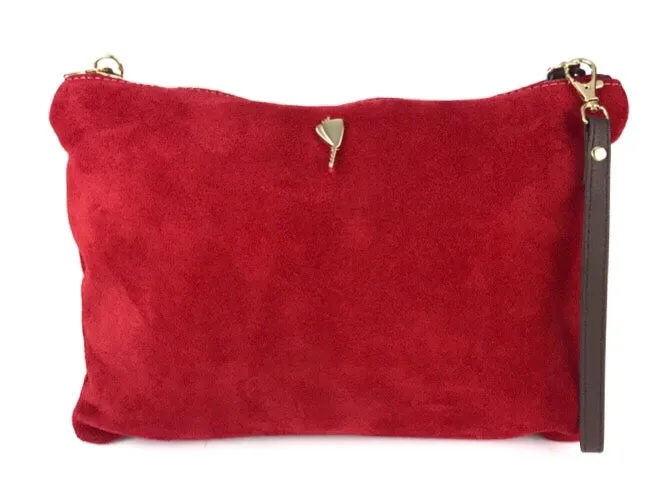 Lupita | Bolso mujer piel de mano o colgar rojo
