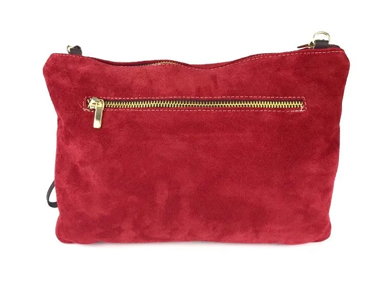Lupita | Bolso mujer piel de mano o colgar rojo