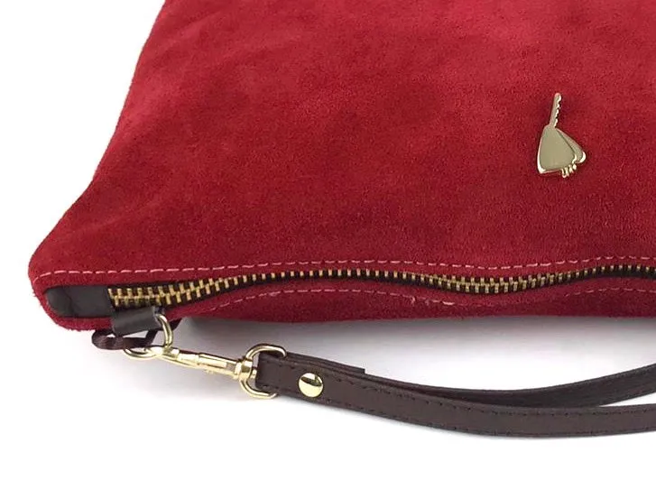 Lupita | Bolso mujer piel de mano o colgar rojo