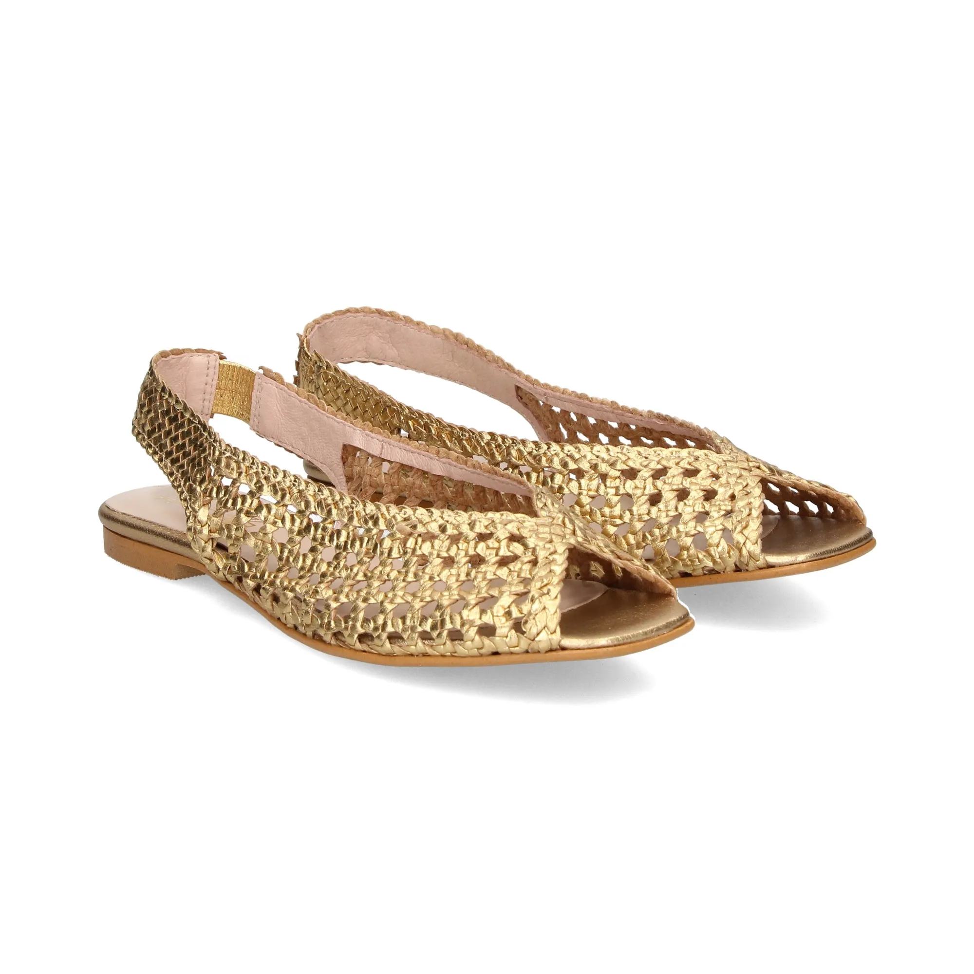 LÓPEZ Zapatos planos de Mujer ORO