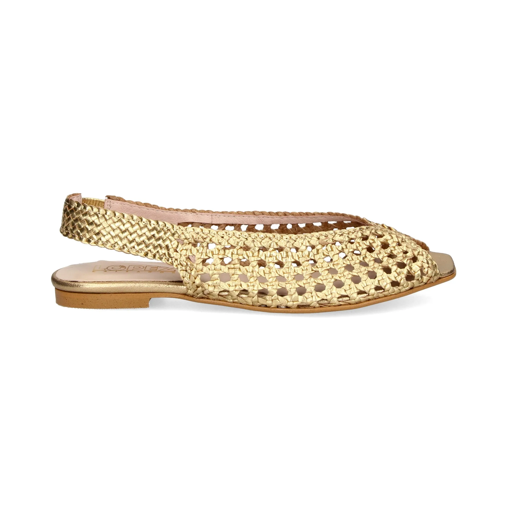LÓPEZ Zapatos planos de Mujer ORO