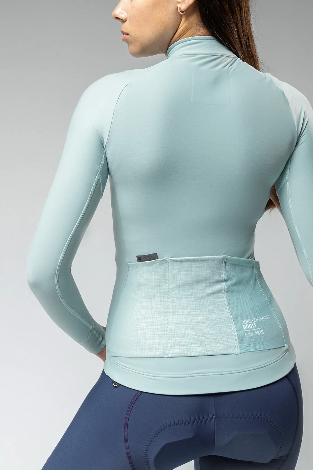 MAILLOT MANGA LARGA PACER SOLID MUJER HAKONE talla M