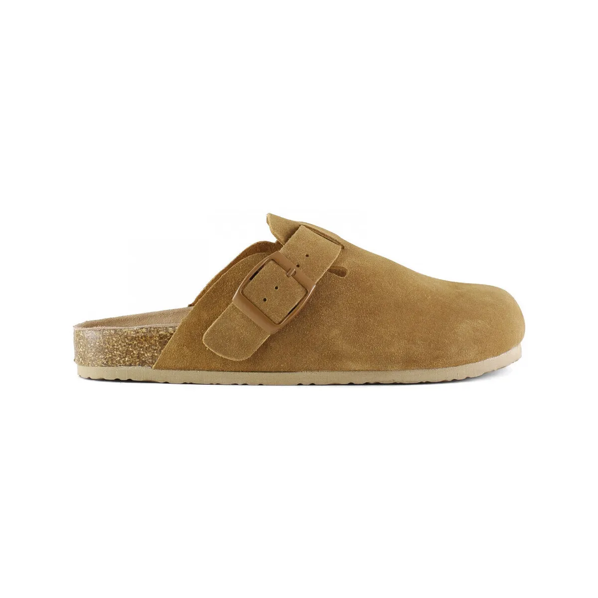 Man sabot sandal in suede