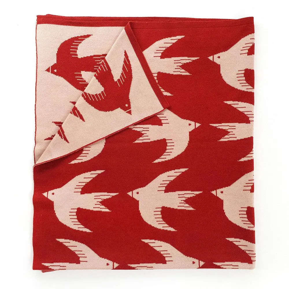 Manta para bebé con diseño golondrinas