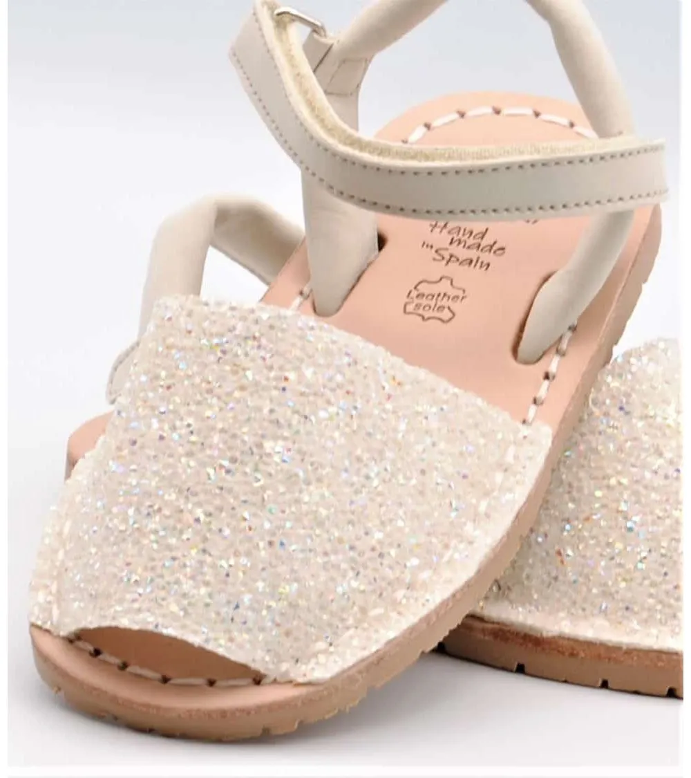 MENORQUINAS ABARCAS RIA NIÑA STRASS HIELO NUBUCK