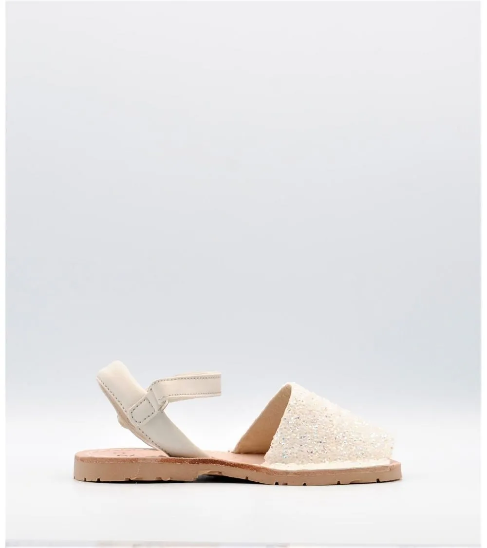 MENORQUINAS ABARCAS RIA NIÑA STRASS HIELO NUBUCK