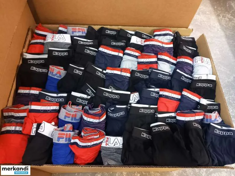 Mezcla de ropa interior FILA y KAPPA para hombres