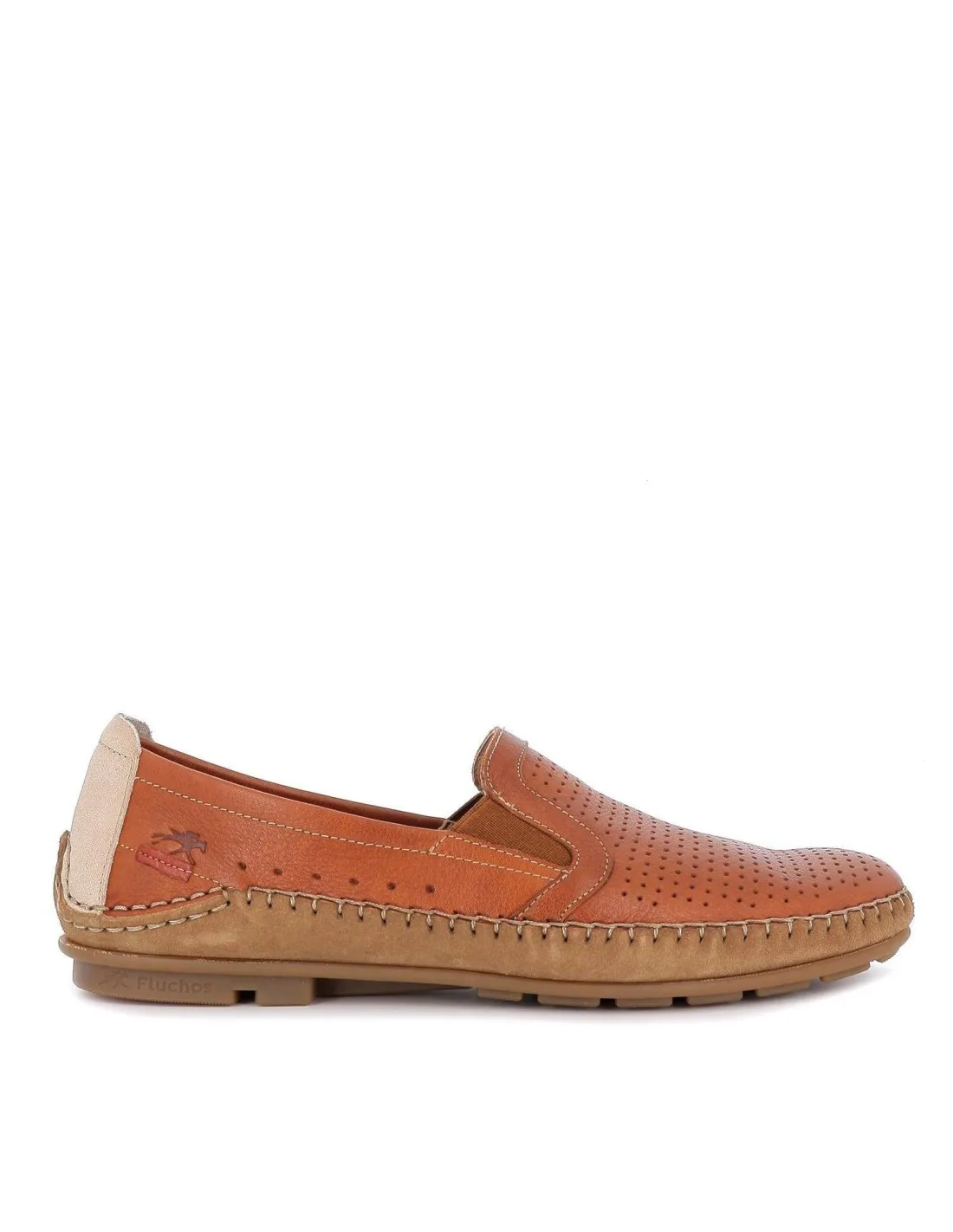 Mocasín de piel cosido a mano para hombre Fluchos
