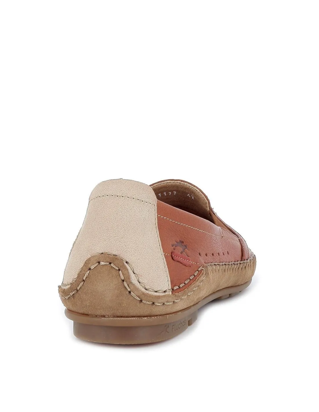 Mocasín de piel cosido a mano para hombre Fluchos