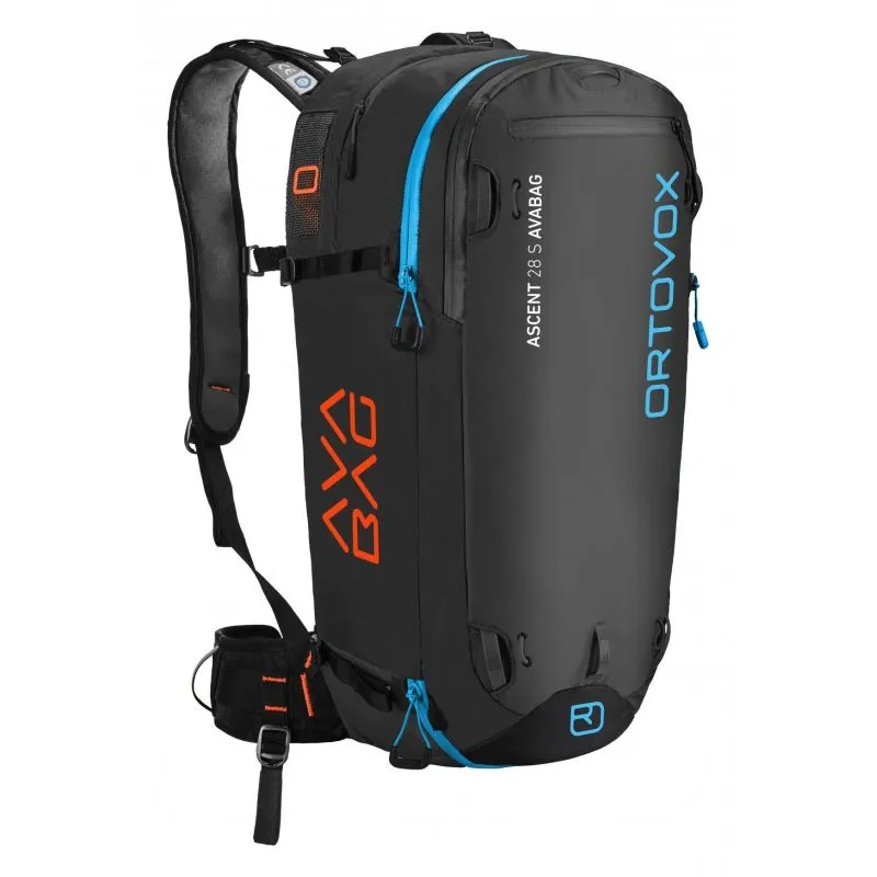 MOCHILA AIRBAG ORTOVOX ASCENT 28 S AVABAG CON AVABAGUNIT (NEGRO ANTRACITA)