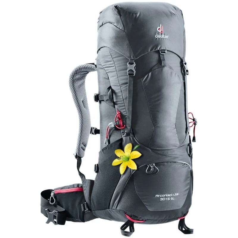 Mochila Deuter Aircontact Lite 30 + 5 SL (Gráfico/Negro)