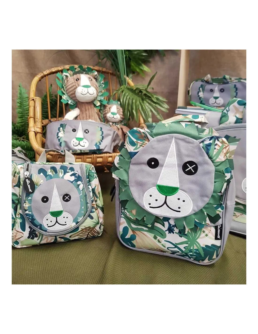 Mochila escolar león Déglingos