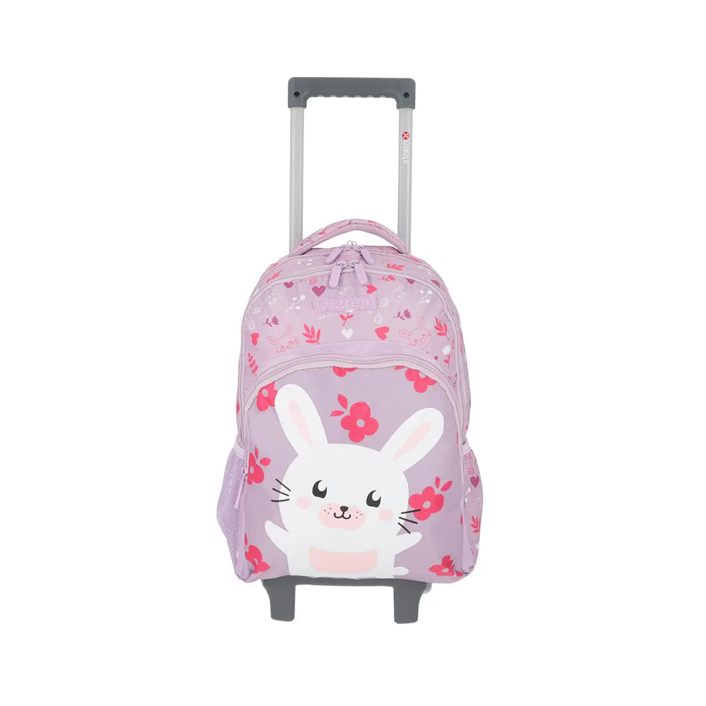 Morral con ruedas para nias Lincoln morado