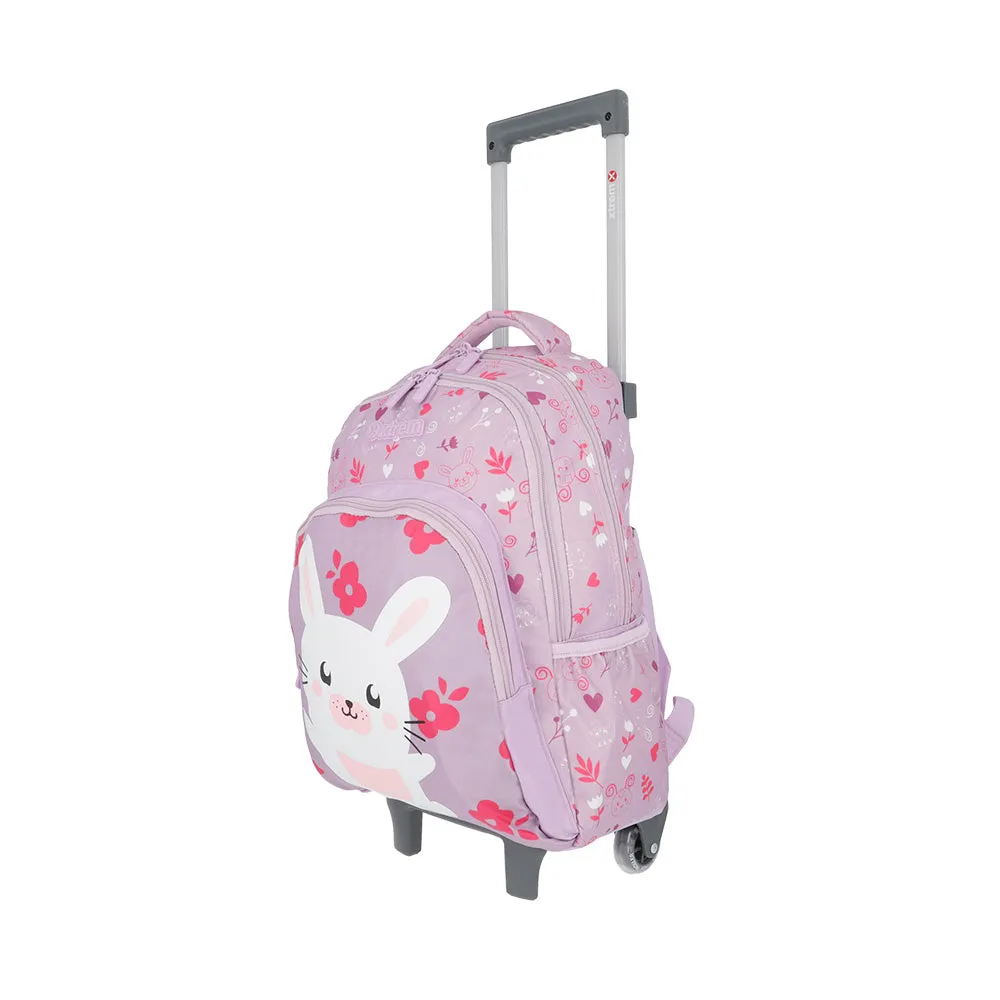Morral con ruedas para nias Lincoln morado