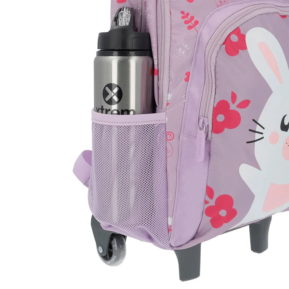 Morral con ruedas para nias Lincoln morado
