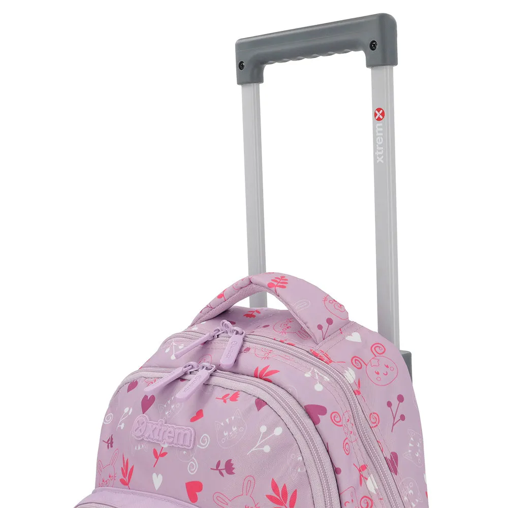 Morral con ruedas para nias Lincoln morado