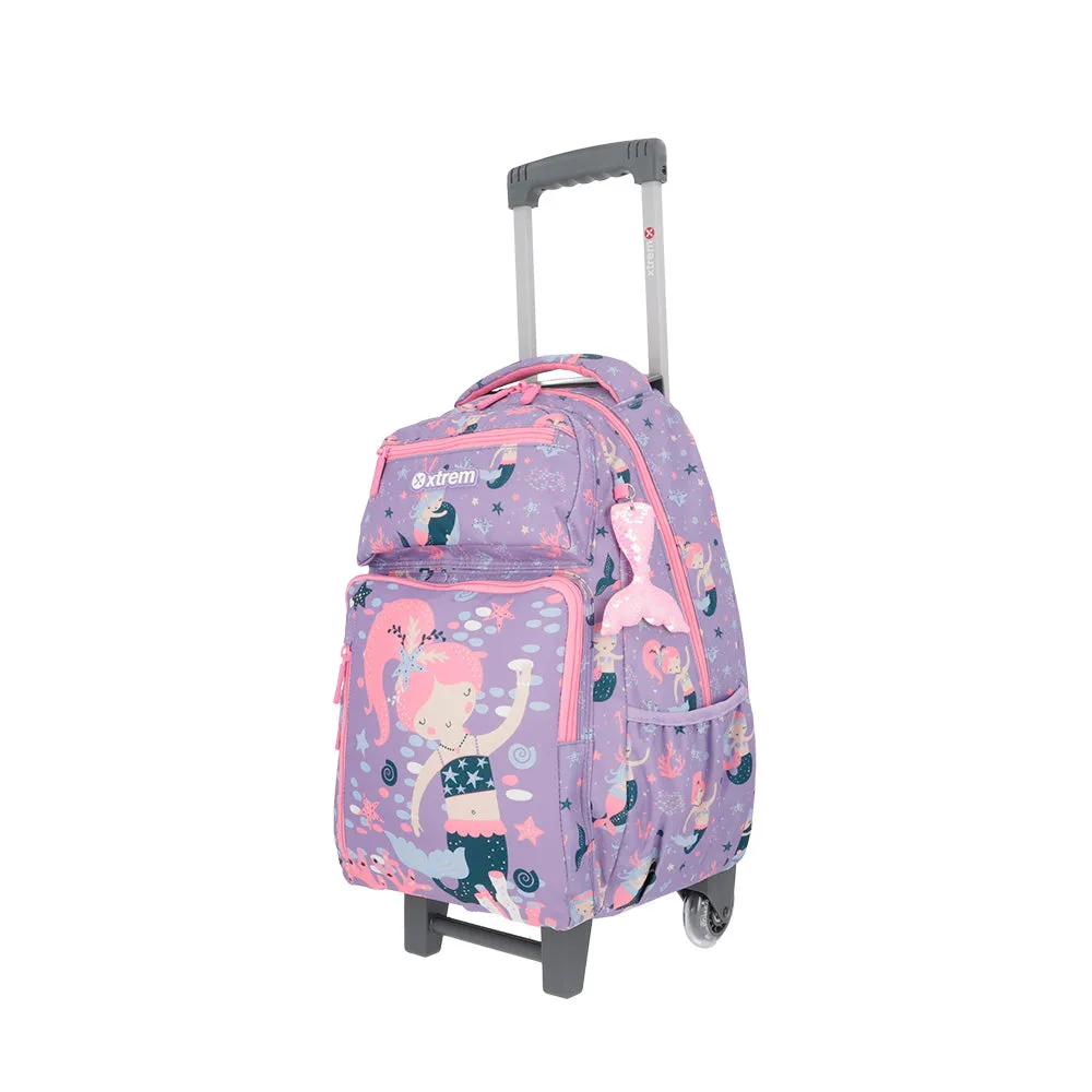 Morral con ruedas para nias New Run Pack morada