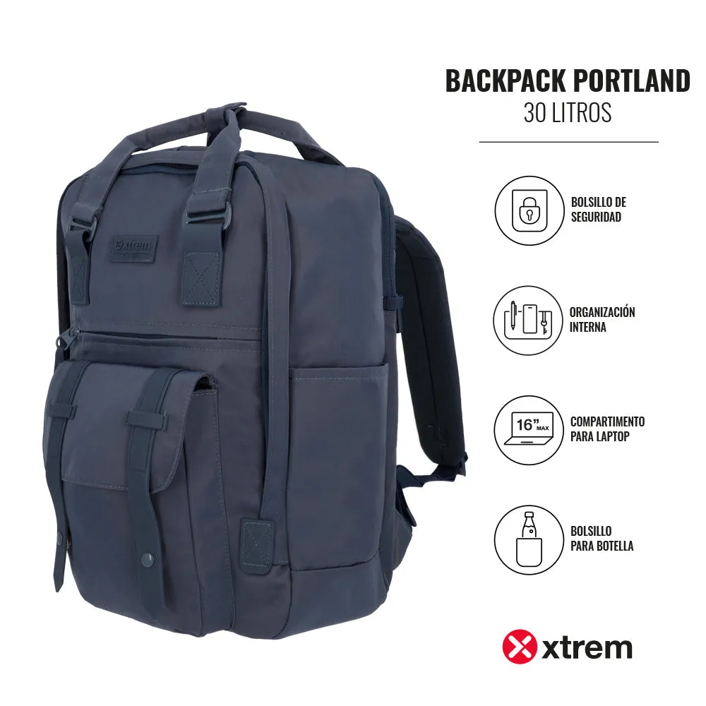 Morral para laprtop 16 de mujer Portland azul