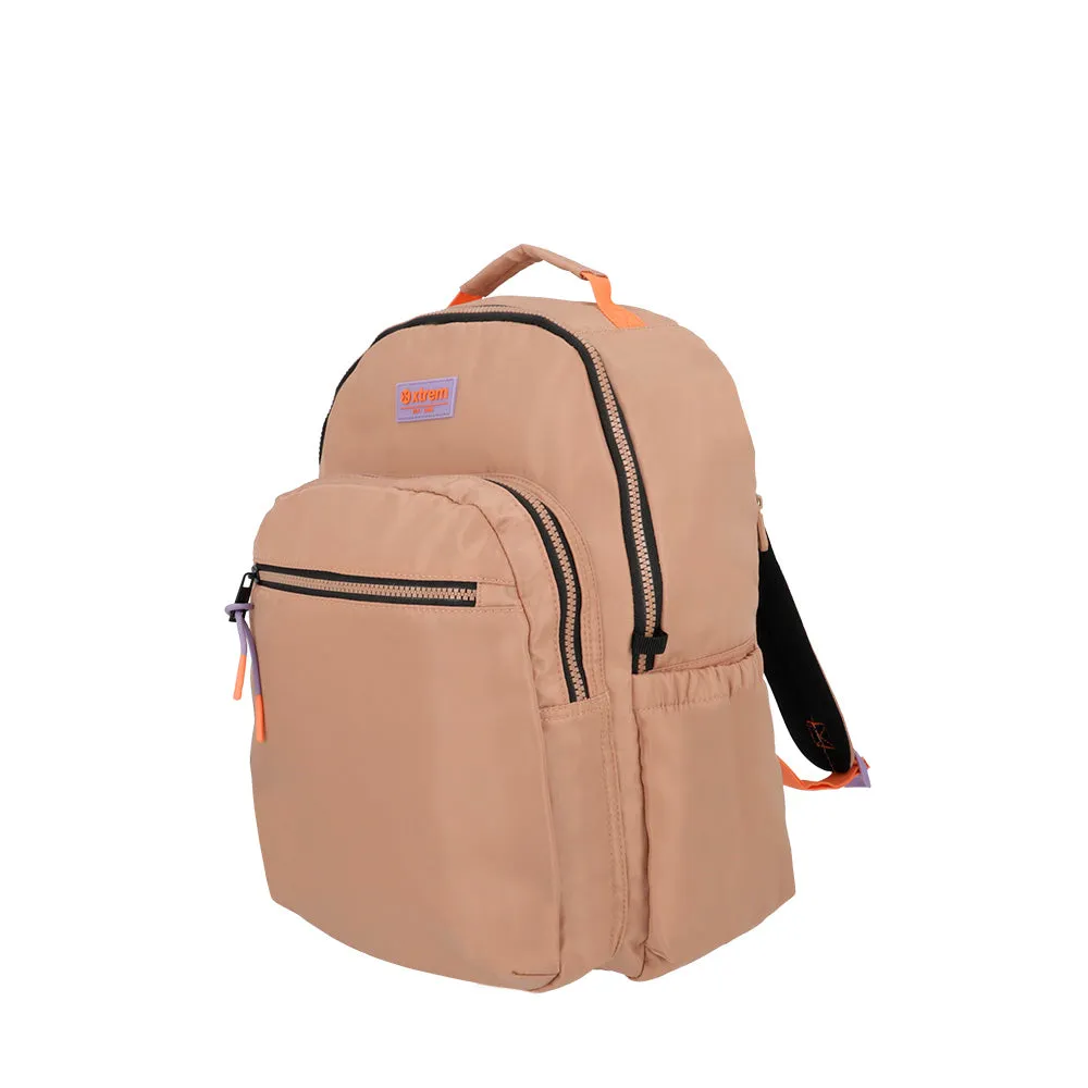 Morral para laptop 15 de mujer Maryland beige