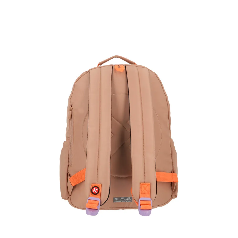 Morral para laptop 15 de mujer Maryland beige
