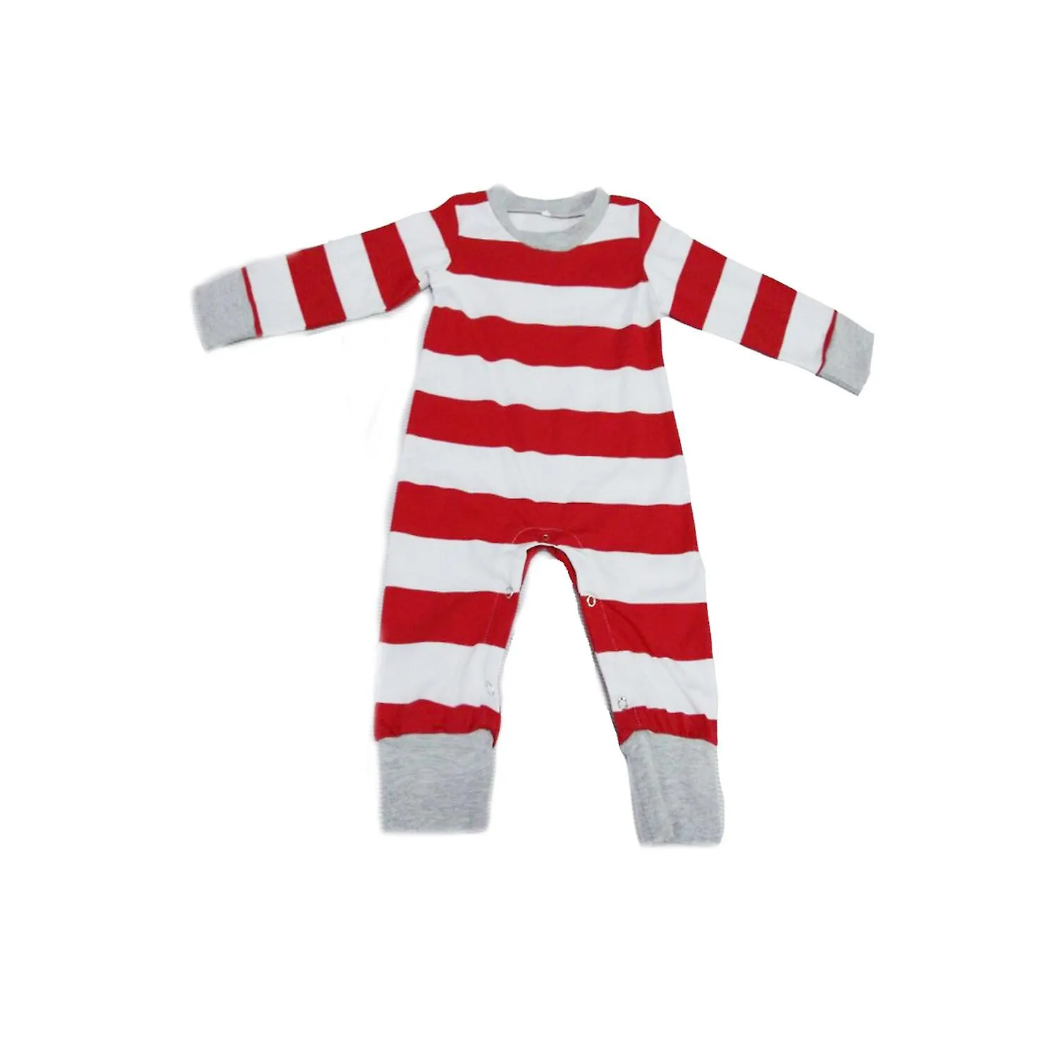 Navidad Familia Ropa a juego Pijamas de Navidad Conjunto Madre Padre Hijos Hijo Dos piezas Trajes Pijama a rayas rojas Ropa de d