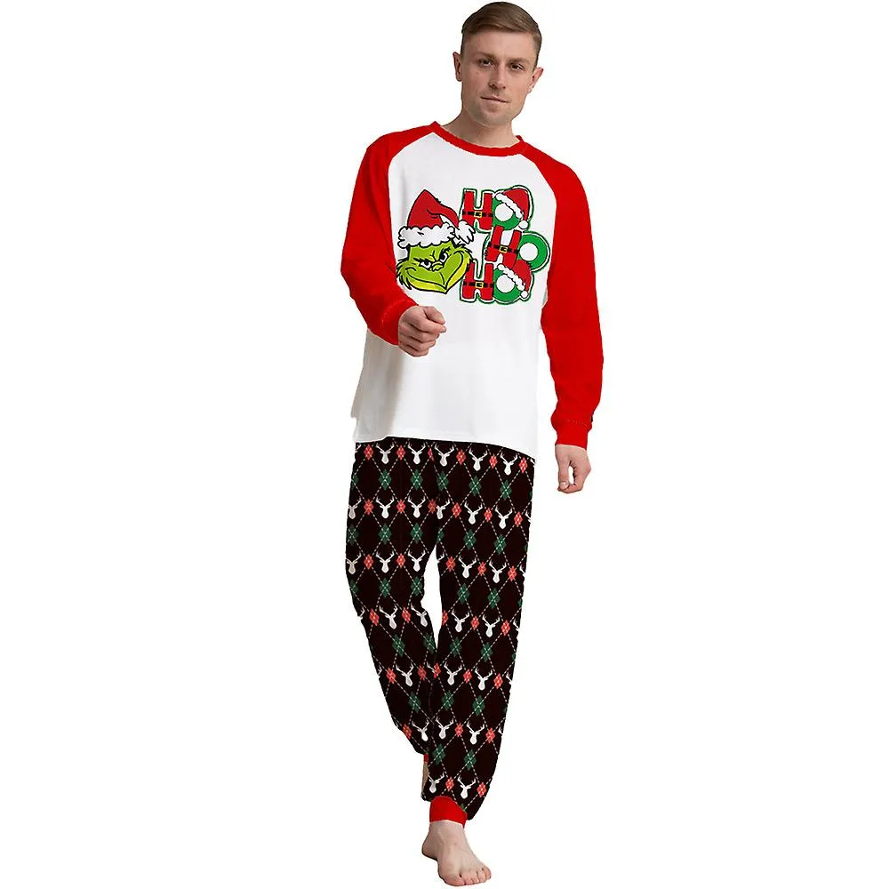 Navidad Grinch Familia Pijama A Juego Pijama Pijama Conjunto Pantalones Conjunto Ropa De Dormir Navidad Ropa De Dormir Para Homb