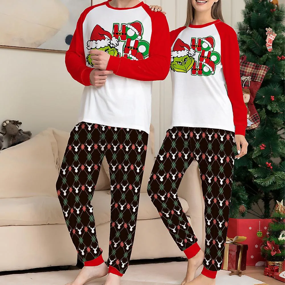 Navidad Grinch Familia Pijama A Juego Pijama Pijama Conjunto Pantalones Conjunto Ropa De Dormir Navidad Ropa De Dormir Para Homb