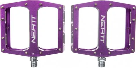 Neatt Par de pedales planos Neatt Attack V2 XL de 11 pines violetas