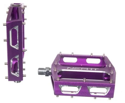 Neatt Par de pedales planos Neatt Attack V2 XL de 11 pines violetas
