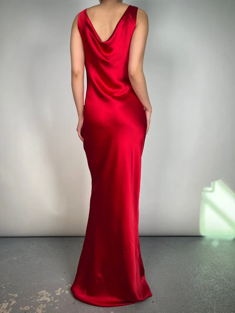 NORMA KAMALI Vestido Tiger Red