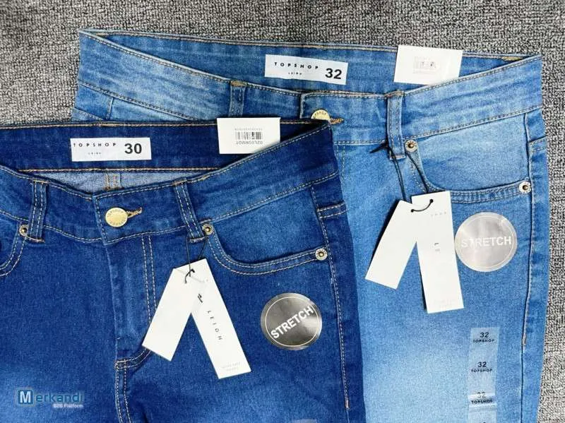 Nuevas Mujer Damas Topshop Jeans Alta Calidad Comodidad Elegante