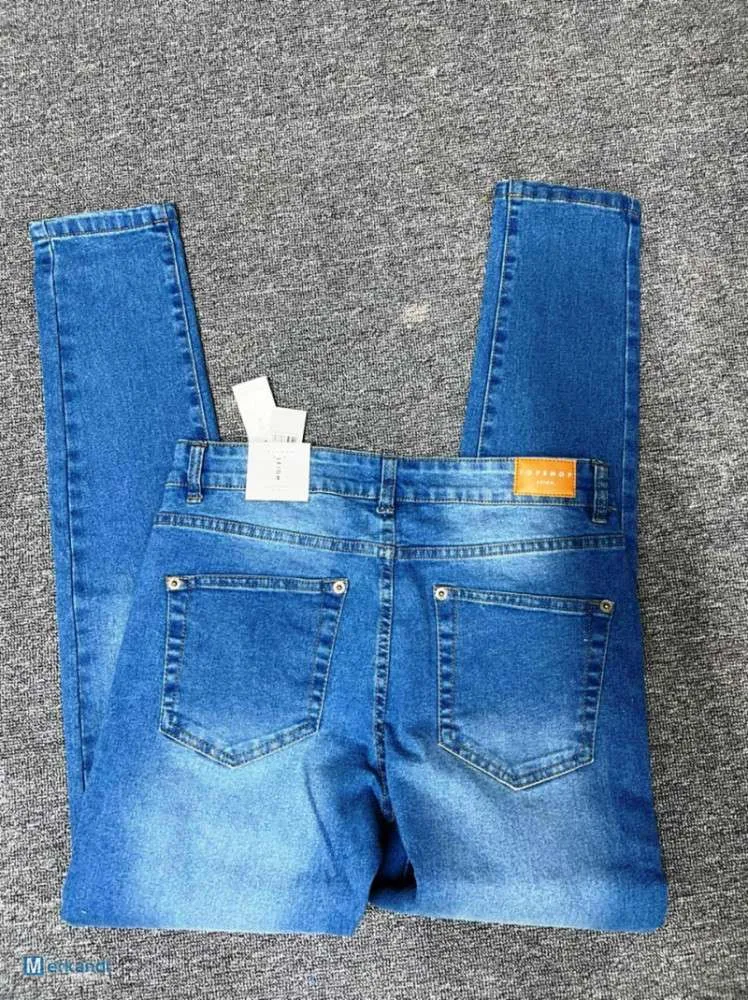 Nuevas Mujer Damas Topshop Jeans Alta Calidad Comodidad Elegante